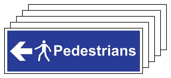 5Pk Pedestrians Arrow Left Large Landscape