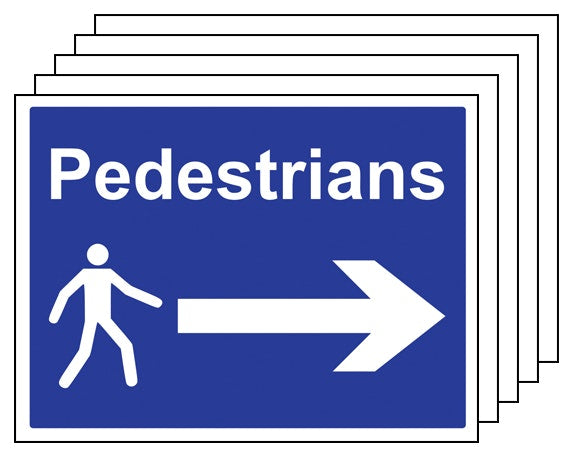 5Pk Pedestrians Arrow Right Large Landscape