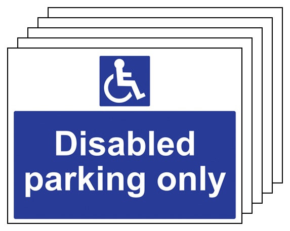 5Pk Disabled Parking Only
