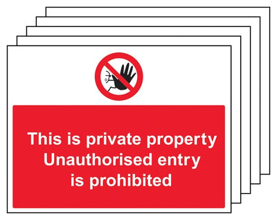5Pk Unauthorised Persons Prohibited