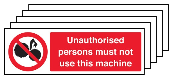 5Pk Unauthorised Persons Not To Use Landscape