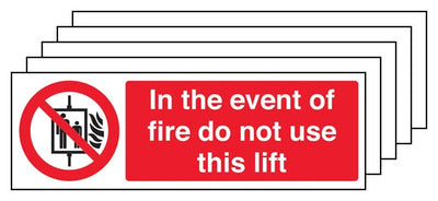 5Pk In The Event Of Fire Do Not Use This Lift Landscape