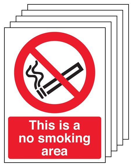 5Pk This Is A No Smoking Area Portrait