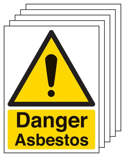 5Pk Danger Asbestos Portrait