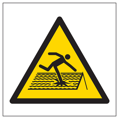 Warning Fragile Roof Symbol