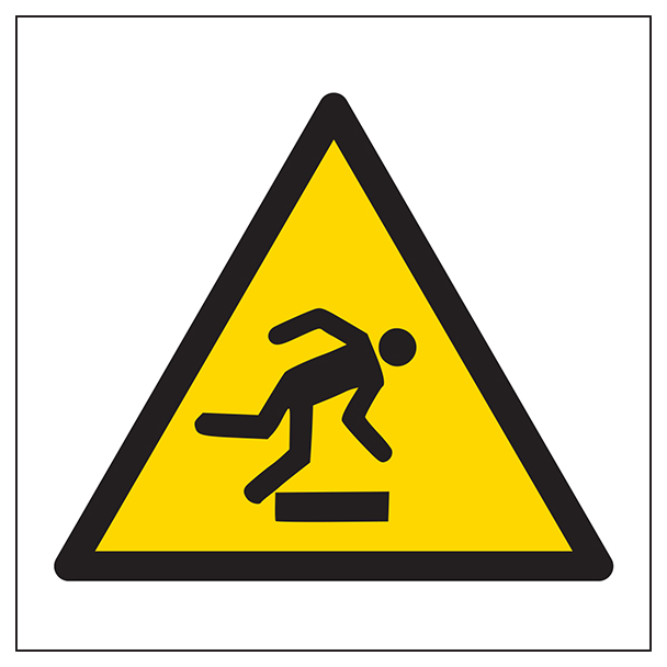 Warning Trip Hazard Symbol