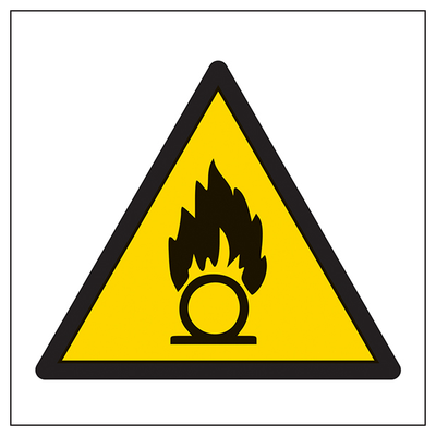 Warning Oxidising Symbol