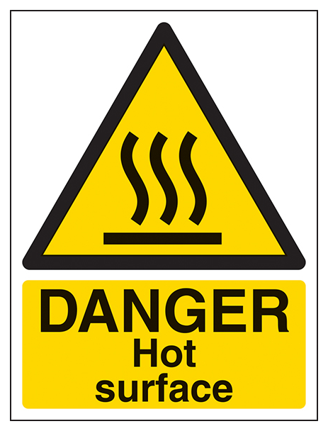 Danger Hot Surface Portrait
