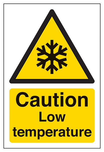 Caution Low Temperature Portrait