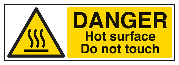Danger Hot Surface Do Not Touch Landscape