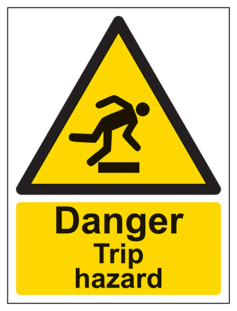 Danger Trip Hazard Portrait