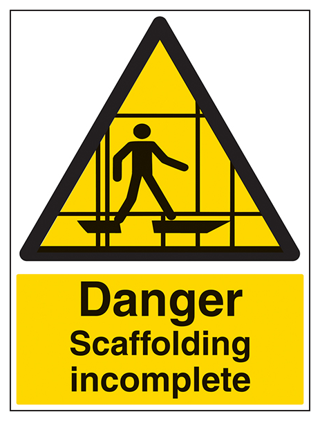 Danger Scaffolding Incomplete Portrait