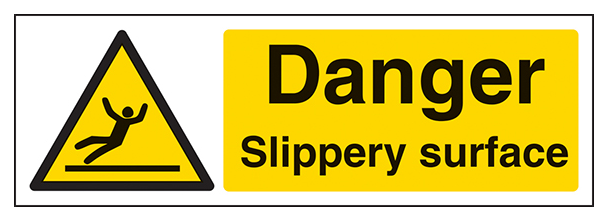 Danger Slippery Surface Landscape