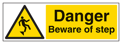 Danger Beware Of Step Landscape