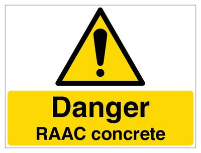 Danger Raac Concrete Large Landscape