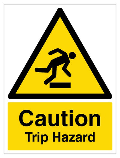 Caution Trip Hazard Portrait