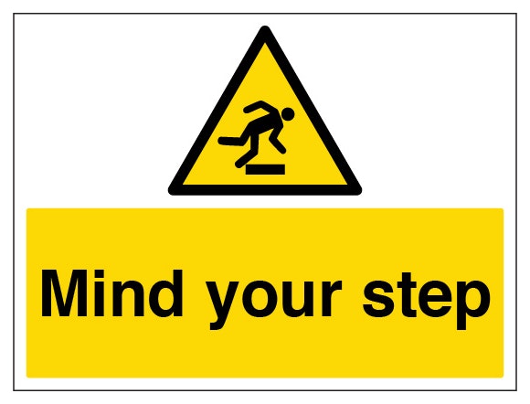 Mind Your Step Large Landscape