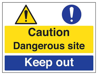 Caution Dangerous Site Keep Out