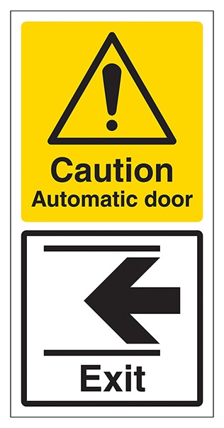 Automatic Door Exit Arrow Left