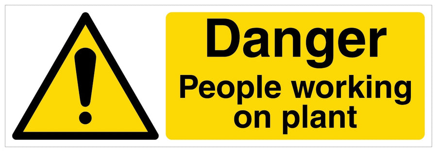Danger People Working On Plant Landscape