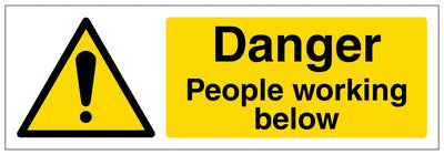 Danger People Working Below Landscape