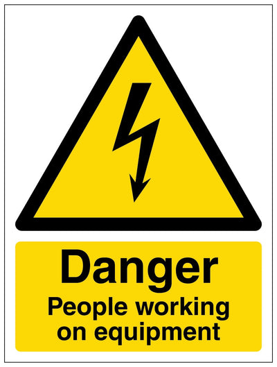Danger People Working On Equipment Portrait
