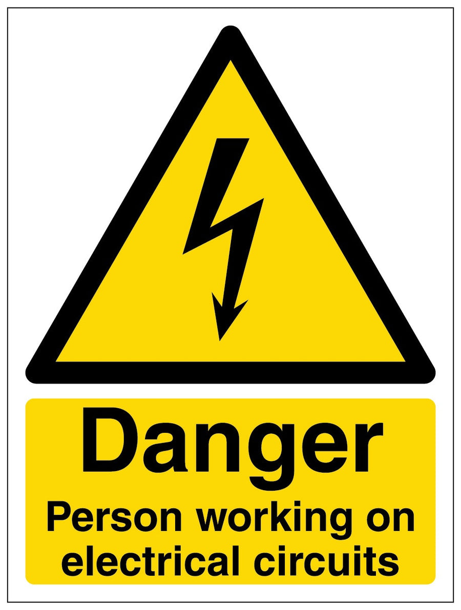 Danger Person Working On Electrical Circuits Portrait