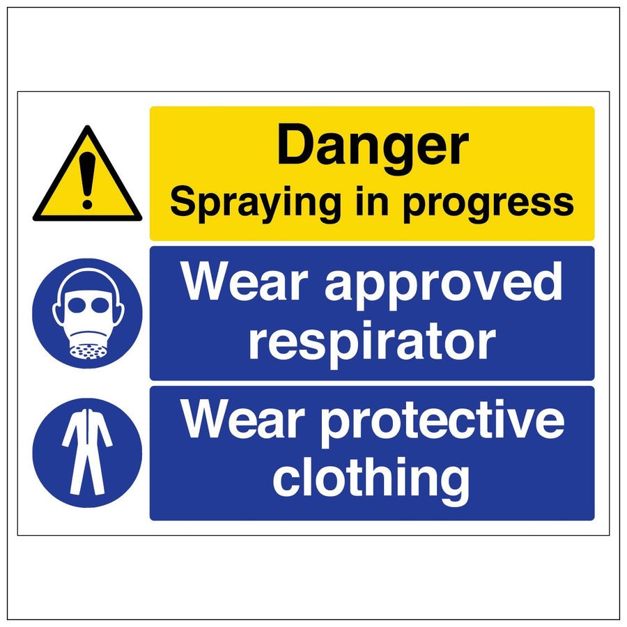 Danger Spraying In Progress Large Landscape