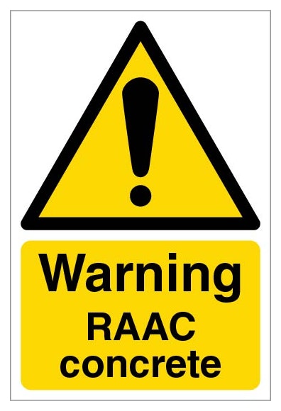 Warning Raac Concrete Portrait