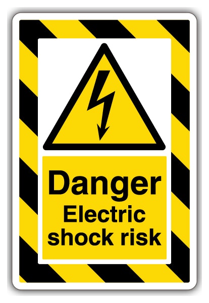 Danger Electric Shock Risk Extraviz