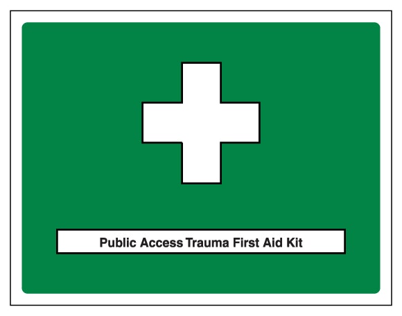 Public Access Trauma First Aid Kit Landscape