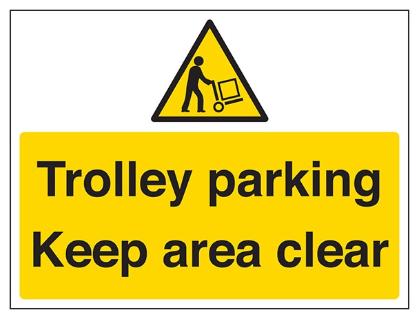 Trolley Parking Keep Area Clear