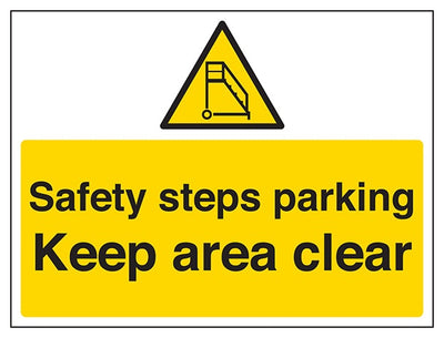 Safety Steps Parking Keep Area Clear