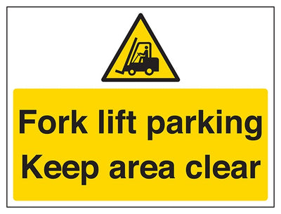 Fork Lift Parking Keep Area Clear
