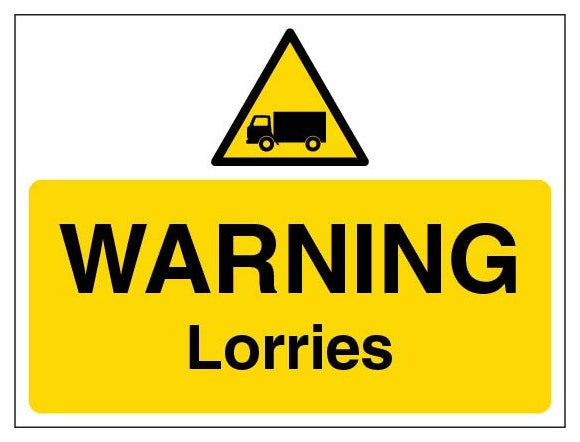 Warning Lorries Landscape