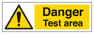 Danger Test Area Landscape
