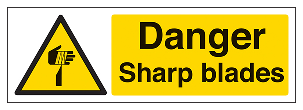 Danger Sharp Blades Landscape
