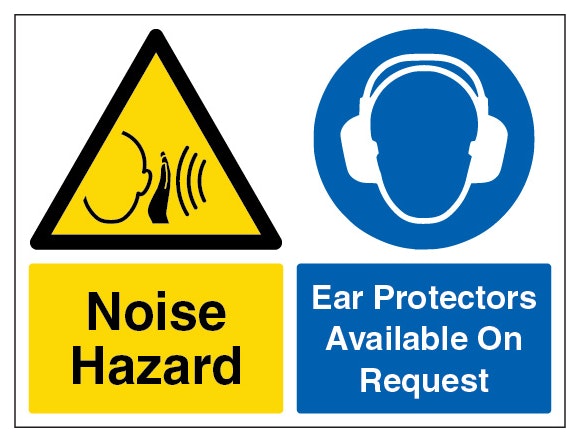 Noise Hazard Ear Protectors Available On Request Landscape