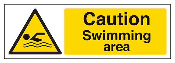 Caution Swimming Area Landscape