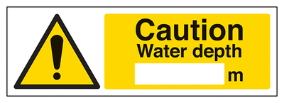 Caution Water Depth Landscape