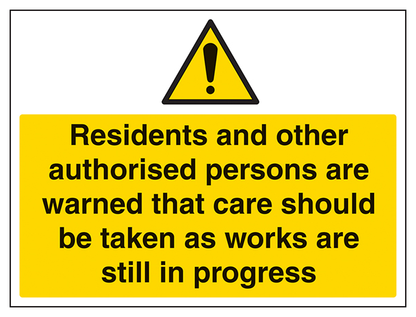 Residents And Other Authorised Users Are Warned Large Landscape