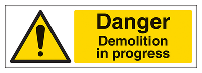 Danger Demolition In Progress Landscape