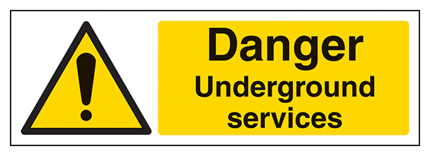 Danger Underground Services Landscape