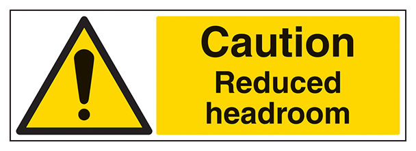 Caution Reduced Headroom Landscape