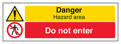 Danger Hazard Area Do Not Enter Landscape 1