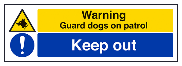 Guard Dogs Keep Out Landscape