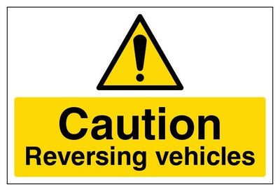 Caution Reversing Vehicles Large Landscape