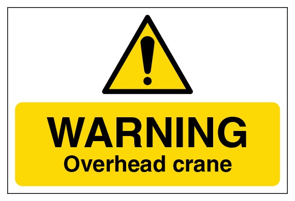 Warning Overhead Crane Large Landscape