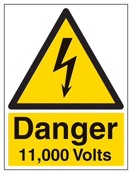 Danger 11 000 Volts Portrait