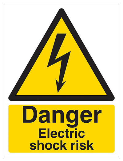 Danger Electric Shock Risk Portrait